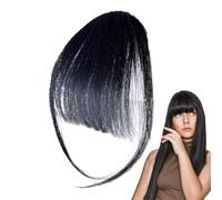 Clip On Real Hair Bangs, Women's Hair Clipping in Fringe in Fringe Natural Look Hairpieces, Secure Daily Wear Extension, Human Hairpiece Wig for Sisters, Wives, and Gatherings