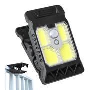 Clip On Solar Lights - Long-Lasting Small Solar Lights For Chain Link Fence,300LM All-Weather Protection Motion Sensor Decorative Security Lighting Small Garden Decor For Patio, Grill & Fence