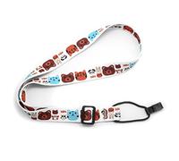 Clip On ukelele correa ajustable de impreso suave - No Perforación cuello correa de ukelele fácil de usar