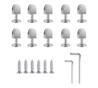 Clip para barandilla de vidrio Abrazaderas de vidrio, soporte en U acero inoxidable 304 for estante pasamanos escalera 8-12 mm, 10 unidades(8~10mm,40mm high)