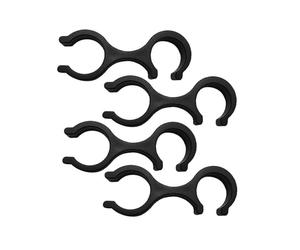 Clip para bastón de Senderismo, Juego Organizador de Almacenamiento de bastón de Senderismo, Abrazadera de Soporte de de 8 Formas, Clip de Personal para Caminar, Paquete de 4, Abrazadera de