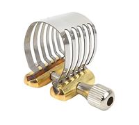 Clip para boquilla de saxofón, ligadura de saxofón con ajuste mediante tornillo de acero inoxidable y caja de almacenamiento para saxofón soprano, soporte duradero para caña con