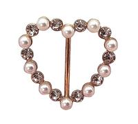 Clip para bufanda, clip para camiseta, para mujer, redondo, con diamantes de imitación, hebilla para camiseta, soporte para envolver ropa, talla única, como se describe