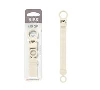 Clip para chupete BIBS Loop: elegante, operación segura con una mano, se adapta a todos los BIBS y a la mayoría de las marcas, lavable a máquina, a partir de 0 años. - Ivory