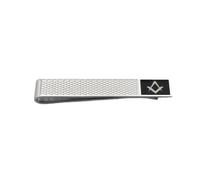 Clip para collar de camisa, accesorio de joyería, clips de corbata para fiesta, graduación, boda, color plateado, 50 x 8 mm, 50x8mm, poliéster, como se muestra en la