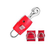 Clip para correa de perro, clip de seguridad, cierre seguro, válvula de bloqueo rápido, extensor portátil reutilizable para camping de senderismo