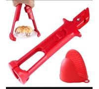 Clip para cuenco, multiusos, antiescaldaduras, para bandeja de pizza, con pinzas de silicona antideslizantes, para freidora de aire caliente, con guantes antiquemaduras de silicona