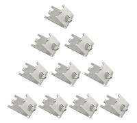 Clip para estante de congelador RLECS 10 piezas de acero inoxidable hebilla de refrigerador congelador estante estante gancho congelador rejilla rack gancho 1.5 mm espesor restaurante refrigerador