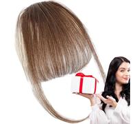 Clip para extensiones Bang: cabello sintético de calidad, flecos in | Flequillo francés con clip para mujeres y niñas, diario, fiesta, cena, cita, cosplay, boda, festival, concierto, Hallowee