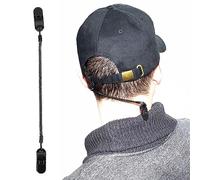 VGEBY 3pcs Hat Clips Black PVC Cap Retainers for Golfing Fishing Boating Sailing Fishing Clothes and Shoes Accessories Clip Retención Gorra