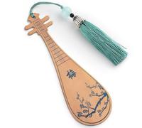 Clip para libros, marcapáginas, Metal Bookmark Chinese Style with Tassel Classical Instrument Stainless Steel 1.50x4.65Inch Multiple Styles(Style 1)