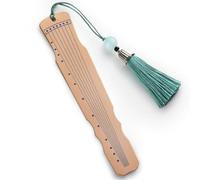 Clip para libros, marcapáginas, Metal Bookmark Chinese Style with Tassel Classical Instrument Stainless Steel 1.50x4.65Inch Multiple Styles(Style 2)