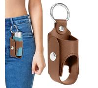 Clip para médica: organizador de piel sintética, portátil aliviar el aliento, con mosquetón seguro | Portador compacto discreto la farmacia vida activa al aire libre del cinturón mone