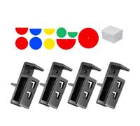 Clip para panel de gabinete, abrazaderas extraíbles resistentes de 4 piezas, clip de conector de tablero de estante de muebles, para técnicos de carpintero, reparación de ensamblaje de gabinetes