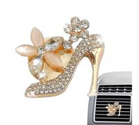 Clip para rejilla de ventilación de coche bling, clip para salida de aire acondicionado - de ventilación para difusor con pedrería, clip para ambientador de coche