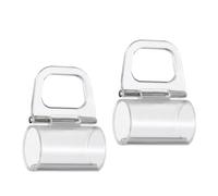Clip para Riel Superior de Cortina, Tiradores Transparentes 2 Piezas | Plástico, Diseño de Gancho y Clip, Diámetro Interior 1,9cm, para Estores Celulares