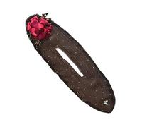 Clip para rodillo de moño para el cabello, rizador antideslizante, accesorio de peinado flexible, diseño antideslizante para cabello largo | Ideal para crear moños elegantes, peinados de fiesta, bodas