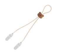 Clip para servilletas, clip para baberos ajustables,Clip para babero silicona con de dibujos animados - Collar con cordón de cadena portátil para la protección de la ropa de comedor, ,