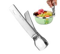 Clip para tazón resistente al calor, herramienta de agarre para platos antiescaldaduras, soporte térmico seguro 7 pulgadas con agarre silicona, abrazadera de cocina acero inoxidable, marco elevador