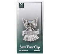 Clip para visera solar Angel Never Drive Faster Father, paquete de 4 - Accesorios para coche, regalo religioso de seguridad para padres, familiares, amigos, adolescentes, conductores nuevos y viejos