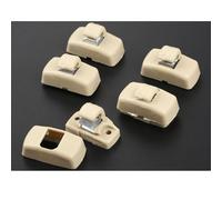 Clip para Visera Solar para para VW Passat B5 Polo Golf 4, 5 Piezas, Color Beige, Soporte para Panel de protección Solar, 443857562B4PK
