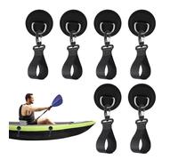 Clip, parche y hebilla de cuerda para paleta de kayak | 6 parches multifuncionales de liberación rápida para principiantes, hebilla de cable para pádel, canoas, balsas y kayak