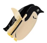 Clip Pelo Pingüino - Accesorio Garra Acrílico, Pequeño | Broche Animal Para Mujeres, Niñas, Peinados, Coletas, Decoración Linda, Accesorio Pelo, Uso Diario, Estilizado