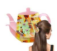 Clip pequeño para el pelo con forma de clip de teapot, 2,76 x 1,57 pulgadas, antideslizante, mini hairs con fuerte teeth, ligero Hair Clamp Accessory for Women Girls Daily Styling