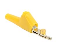 Clip Pinza Prueba COMUNICACIONES TELECOMUNICACIONES Libre con Aguja J60043 para COMPROBADOR DE TENSIÓN CUPRONÍQUEL Apertura 25MM (Amarilla)