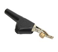 Clip Pinza Prueba COMUNICACIONES TELECOMUNICACIONES Libre con Aguja J60043 para COMPROBADOR DE TENSIÓN CUPRONÍQUEL Apertura 25MM (Negra)