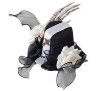 Clip plano con diseño de flor para el pelo, accesorio único para Halloween, cortador de palmas, elegante, flores, clip para el pelo, accesorios para fotos