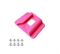 Clip plegable para estante frontal de bicicleta, adaptador de nariz de cerdo pequeño, accesorios de soporte de montaje para paquete frontal (rosa)