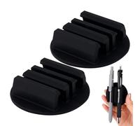Clip Portabolígrafos, Silicona Autoadhesiva 3 Ranuras Soporte Mesa Multifuncional, Sujetabolígrafos y Lápices, Para Clima Quente Caminhadas Aventuras Viagens À Praia Viagem Adultos