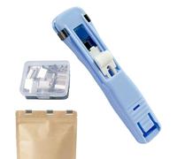 Clip Stapler | 45 Sheets Capacity Fastener - with 50 Metal Refills Reusable Compact Stapler | for Teacher Student Office Desk School Classroom Home Craft Book
