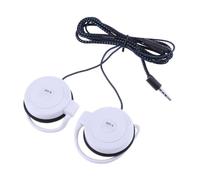 Clip Style Headphones - Wired Ear Hook Earbuds, Stereo Sound Sport Headset, Steel Speakers Sponge Earmuffs | Comfort Audio Accessory, Yoga Fitness Hiking Running Jogging Climbing Walking Phones Gear