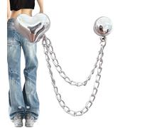 Clip tensor de camisa: solución de ajuste instantáneo de la cintura, cincha de manga de metal pulido, imán de succión fuerte para ropa, soporte para vestido de material duradero, alfiler para capa de