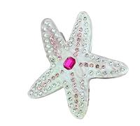Clip único con forma de estrella de mar y diamantes de imitación para el pelo de los océanos a la moda, adecuado para varios peinados y vacaciones