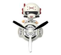 Clip VentiParfum Para Coche - Difusor De Aire Fresco Avión Piloto | Eliminador De Olor Automotriz De Hélice Giratoria | Accesorios Decorativos Para Bocas De Ventilación, SUV Y Camión
