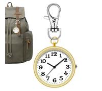 Clip Watch, Clock Keychain, Key Buckle Clip Watch, Exquisite Clip Watch Charm, Backpack Watch with Key Buckle, 3.23x1.57x0.28 Inches Portable Clip Watch for Accessories & Gift Giving, Backpacks, Purse
