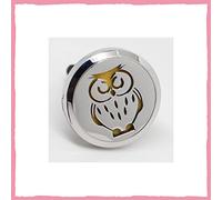 Clip'Arôme - Difusor de aceites esenciales para coche (acero inoxidable, fijación discreta sobre la rejilla de ventilación, 3 x 3,6 cm)