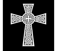 clipart cristiano de la santa cruz celta Calcomanías de pared de vinilo 65.6x79cm Autoadhesivo Blanco