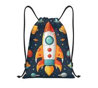 Clipart De Cohete, Nave Espacial Mujer Hombre Bolsa De Gimnasio Gran Capacidad Bolsa De Deporte Ligera Mochilas Deportiva Para Fútbol Natación Viaje