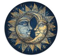 Clipart de Cuerpo Celestial,Estilo Bohemio Pattern Rompecabezas Sostenibles Estampados para Adultos De Madera De 1000pcs (67.5x67.5cm)