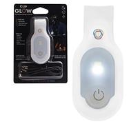 Clipglow,Luz de enfermera con clip, luz nocturna de enfermería, brillante, ligera, magnética, portátil, linterna recargable por USB para insignia, regalo de enfermera, color blanco