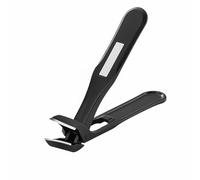Clipmaster Pro - Cortaúñas de mango largo para personas mayores, ergonómico con apertura de mandíbula ancha, cortaúñas para uñas gruesas, hombres y mujeres, cortaúñas para uñas acrílicas (negro, talla