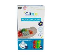 CLIPP Kit - Chupete de Destete Color + 5 Anillos de Destete para un Abandono Progresivo - Destete por Etapas, Fácil y Gradual - Dispositivo Patentado - Fabricado en Francia - A partir de 2 años