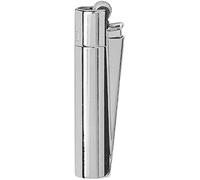 Clipper 1 Encendedor Mechero Clásico Largo Metal Silver Plateado Brillante Pulido + 1 Llavero
