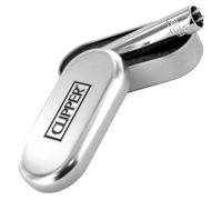 Clipper Blue Mountain BrCh-Flint - Mechero de gas recargable (cromo, acabado brillante), color plateado