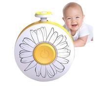 Clipper de uñas de bebé eléctrico - Herramienta de recorte Safe 6in1, de manicura recargable | Configuración de luz LED incorporada con operación tranquila, juego de cuidado de la uña, kit d