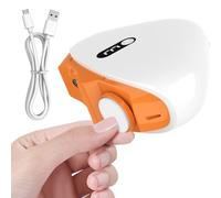 Clipper de uñas eléctrico | Clips de dedo rápido | Rechargeable Automatic Cutting, Grinding & Scraps Storage Compact and Safe Design Trimmer for , Kids, Adults, Elderly-Pink